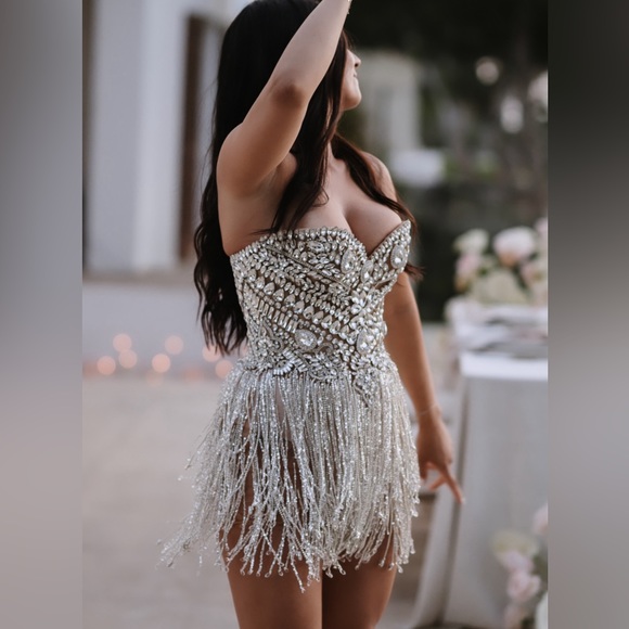 Custom bodice sparkly dress - Picture 1 of 3